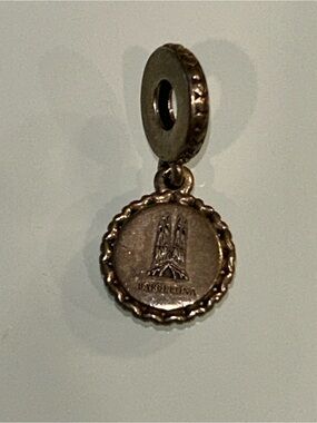 Pandora Antique Gold Barcelona Cathedral Dangle Charm